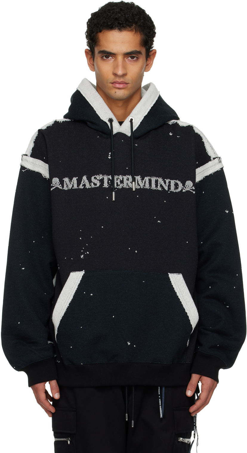 Mikina Mastermind WORLD MASTERMIND WORLD Cut-Off Hoodie Čierna | MW25S15-SW005-001