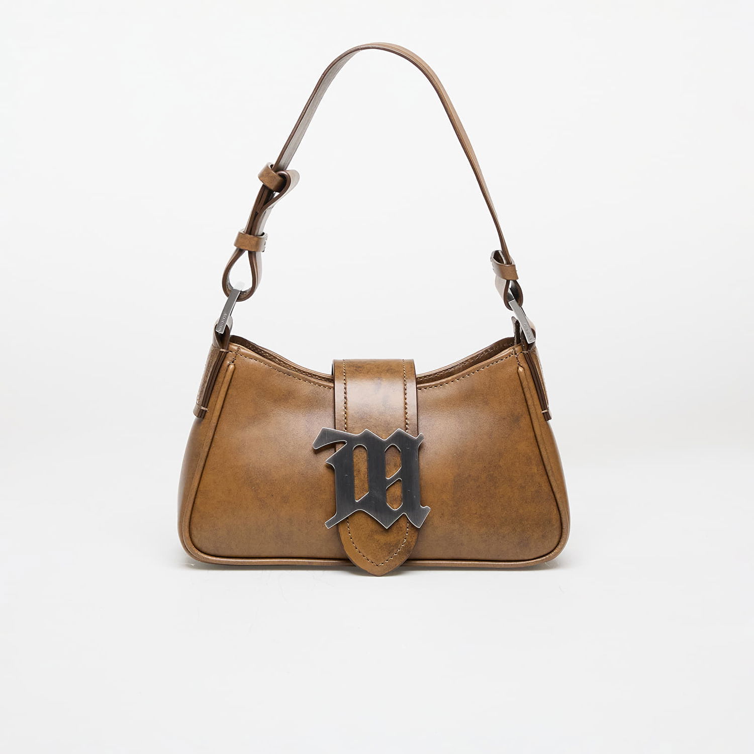 Taška cez rameno MISBHV Leather Shoulder Bag Small Brown Faded Hnedá | 240A432, 0