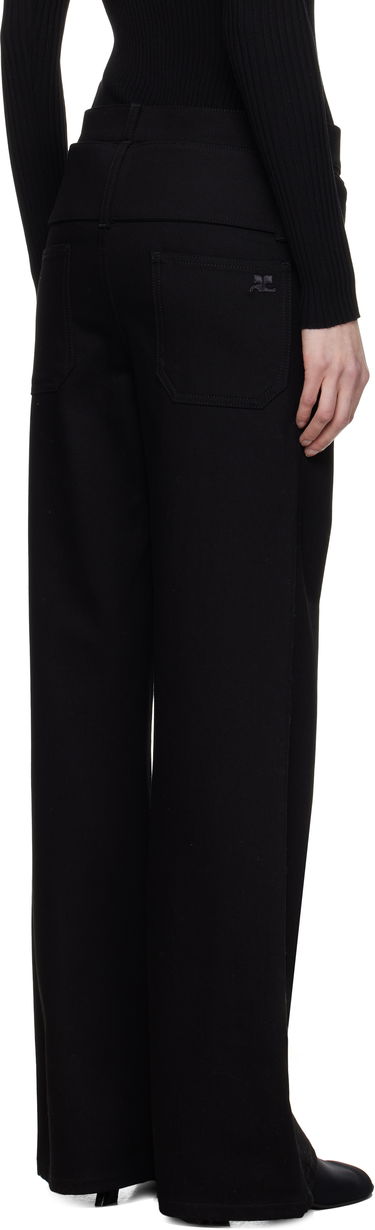 Nohavice Courrèges Courrèges Double Belt Jeans Čierna | 125DPA313DE0020, 2