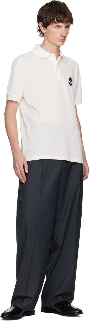 Polo tričko Paul Smith Paul Smith Floral Embroidered Polo Biela | M1R-698P-TP5196-01, 3