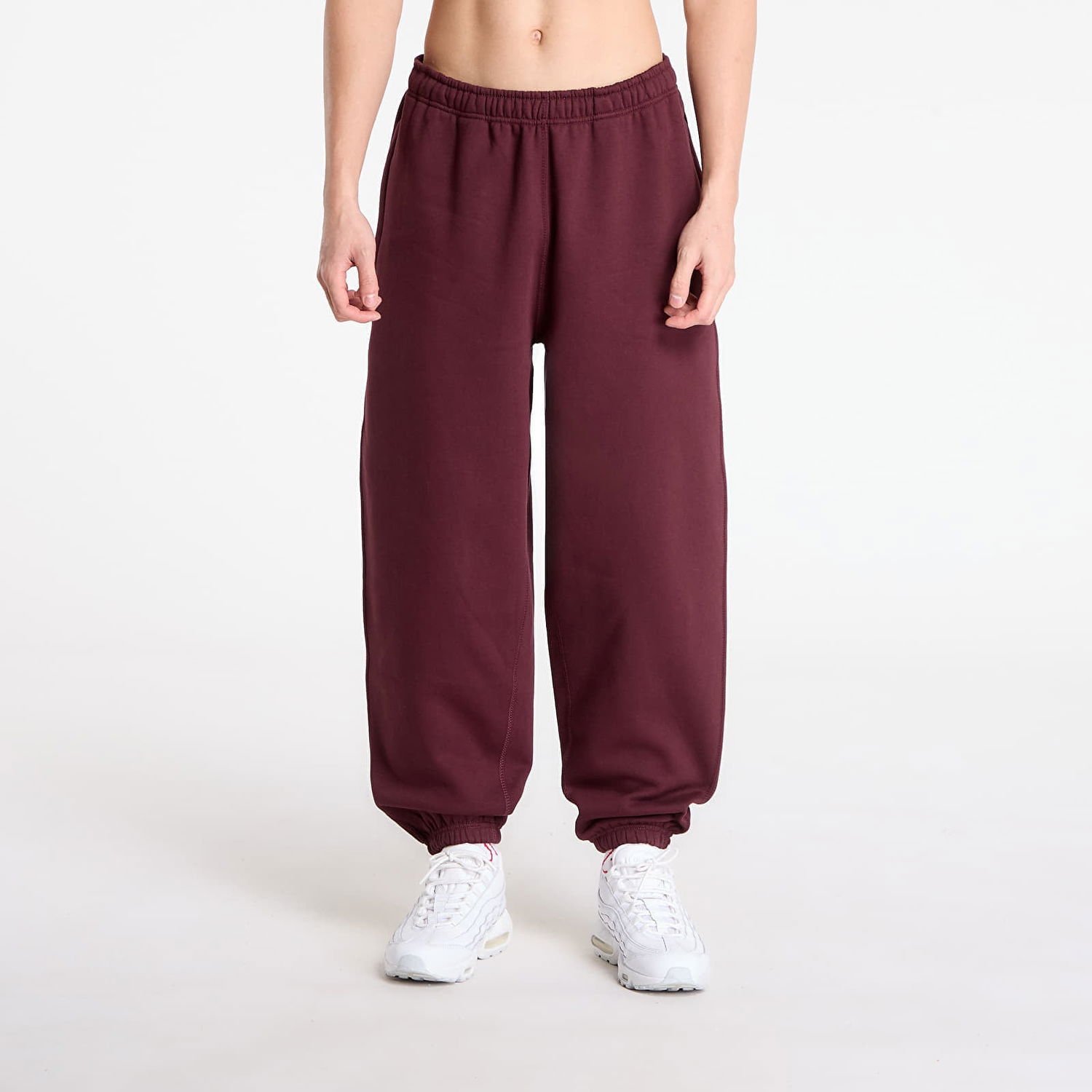Tepláky Nike Sweatpants Solo Swoosh Cuffed Fleece Pants Vínová | HV1088-652, 0