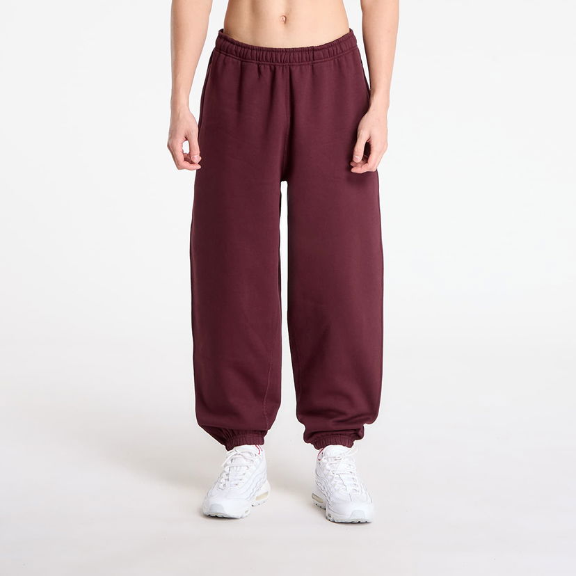 Tepláky Nike Sweatpants Solo Swoosh Cuffed Fleece Pants Vínová | HV1088-652