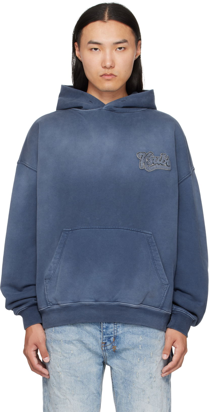 Mikina Ksubi Ksubi Ace Ekcess Hoodie Modrá | MFA25FL001