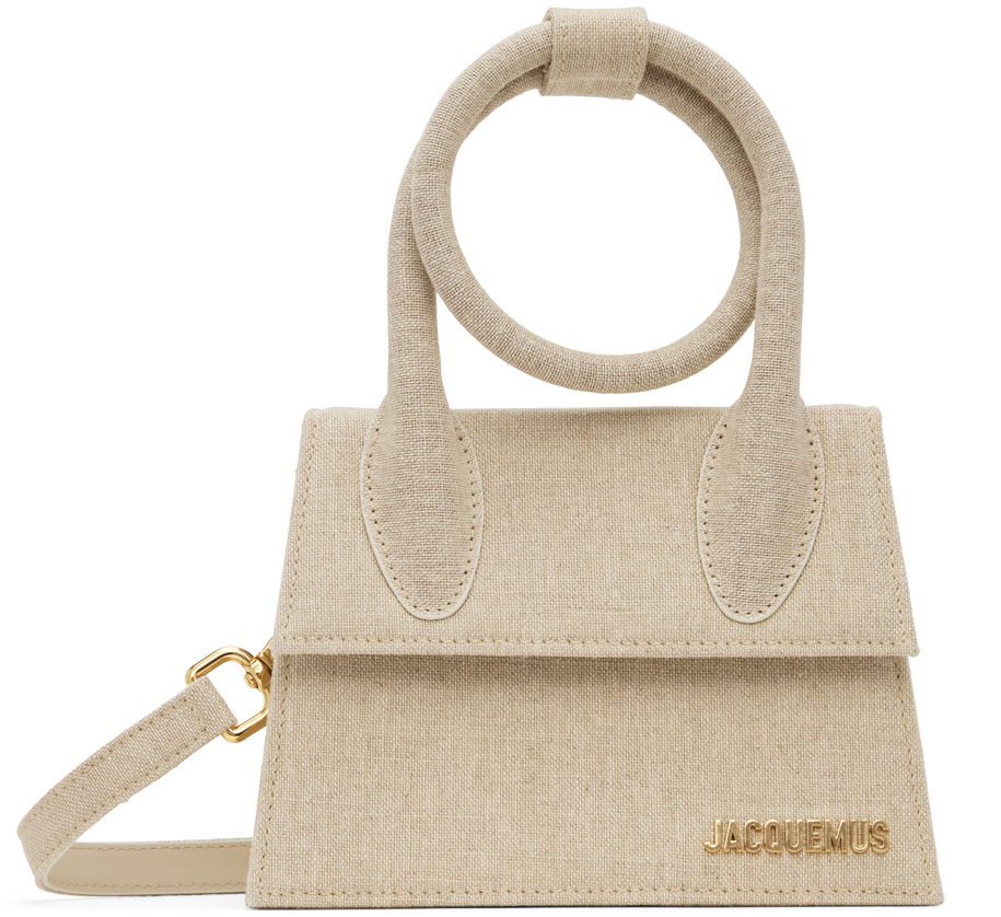 Batohy a tašky Jacquemus Beige Le Papier 'Le Chiquito Nœud' Béžová | 22H213BA005-3071, 0