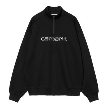 Sveter Carhartt WIP Script Half Zip Sweatshirt Čierna | A251045_9, 0