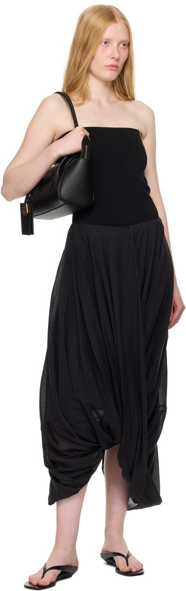 Tielko TOTEME TOTEME Compact Knit Tube Top Čierna | 253-WRT0575-YA0187, 4