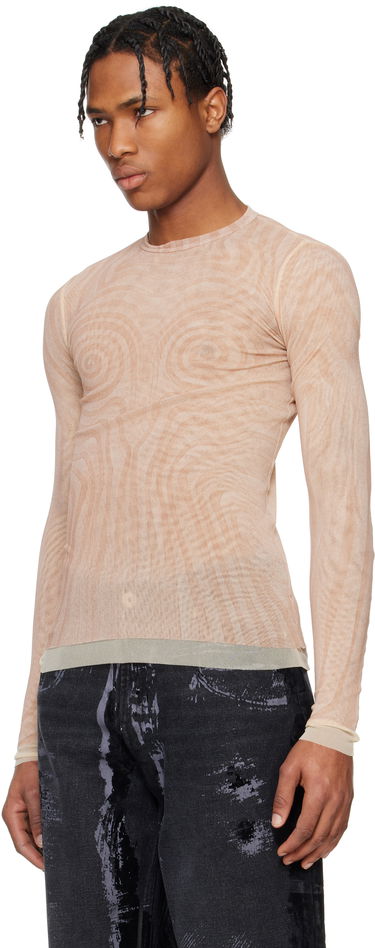 Tričko Jean Paul Gaultier Jean Paul Gaultier 'The Spirale' Long Sleeve T-Shirt Béžová | 25/34-F-TO270-T587-2026, 3