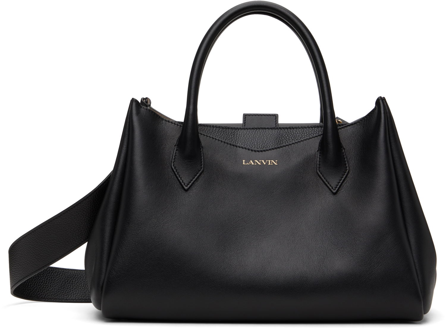 Kabelka LANVIN Lanvin L'Octave Leather Day Bag Čierna | LW-BGSC01-PIGR-A24, 0