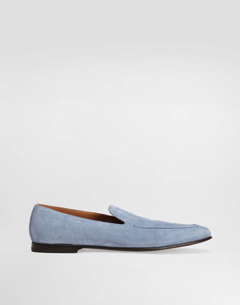 Doplnky Dolce & Gabbana Dolce & Gabbana Split Calfskin Slippers Modrá | A50716AT44180675