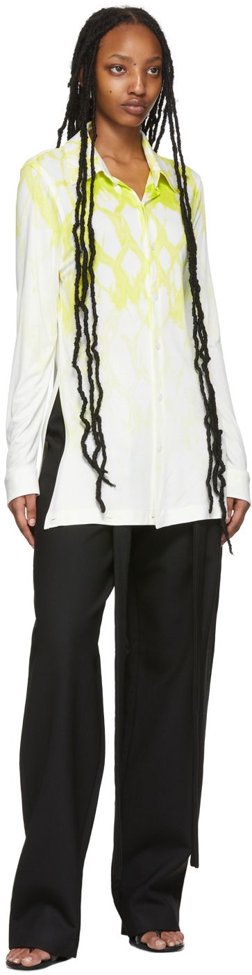 Košeľa Dion Lee Shibori Print Relaxed Shirt Biela | C5013R22, 3