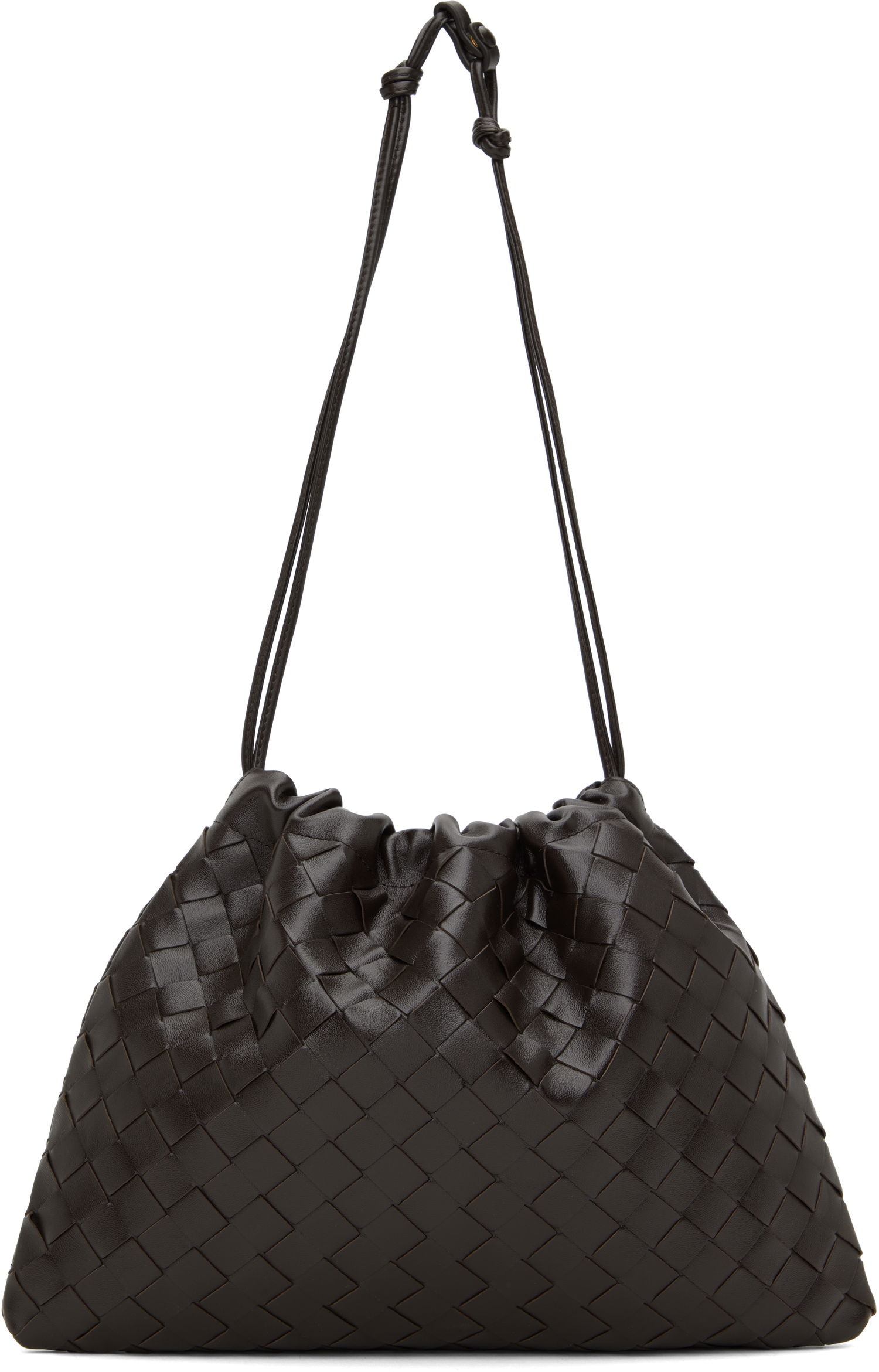 Kabelka Bottega Veneta Medium Intrecciato Leather Dust Bag Hnedá | 796728 V3IV1, 0