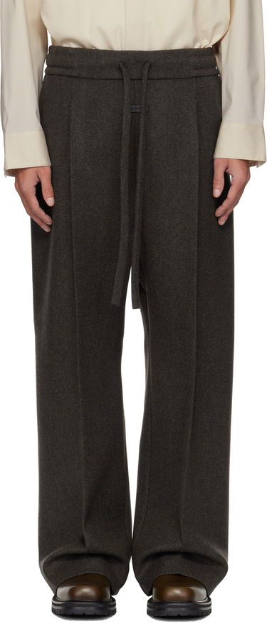Nohavice Fear of God Fear of God Drawstring Wide Leg Trousers Šedá | FGE240-407HCT, 0