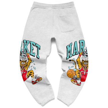 Tepláky MARKET Dunking Cat Sweatpants Šedá | 395000237/0016, 2
