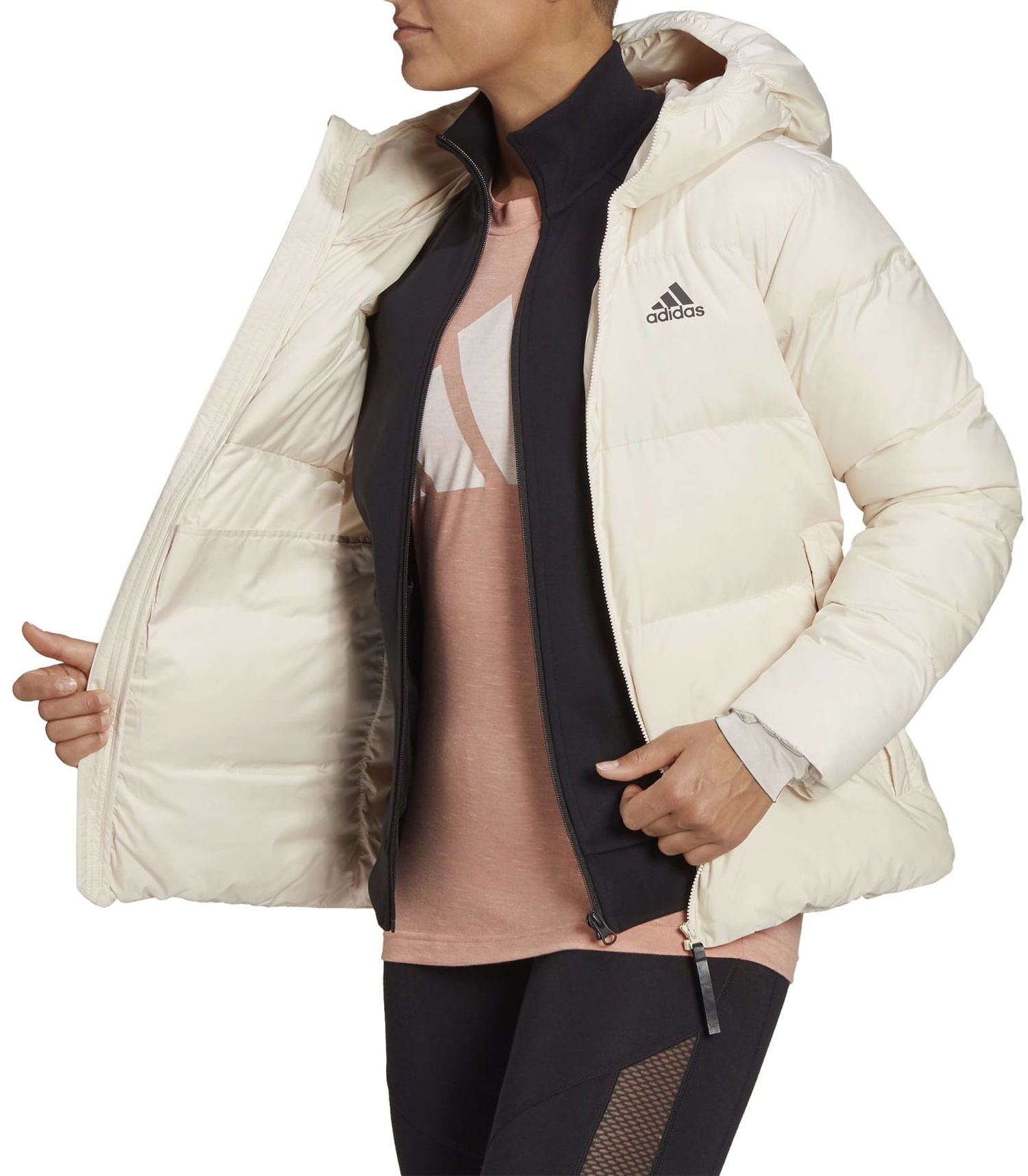 Prešívaná bunda adidas Originals D11 Big Baffle Down Béžová | h14171, 0