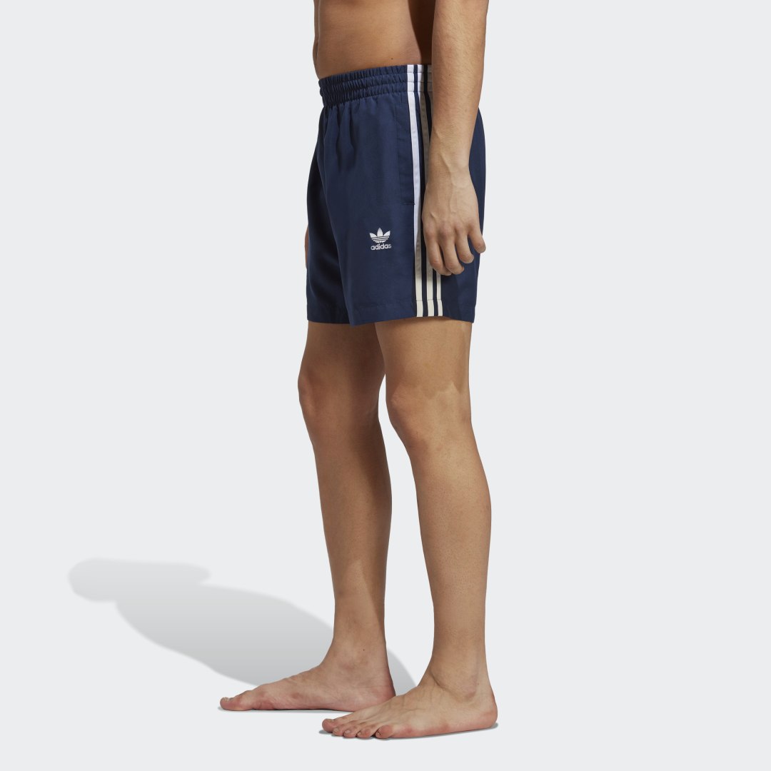 Plavky adidas Originals Adicolor 3-Stripes Modrá | HT4407, 1