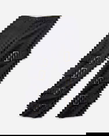 Nohavice Comme des Garçons Multi-Buckle Trousers Čierna | PP-P009-W25 1, 1