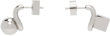 Náušnice Jacquemus Silver La Casa 'Les puces Nodo' Earrings Metalická | 24H241JW715-5845, 0