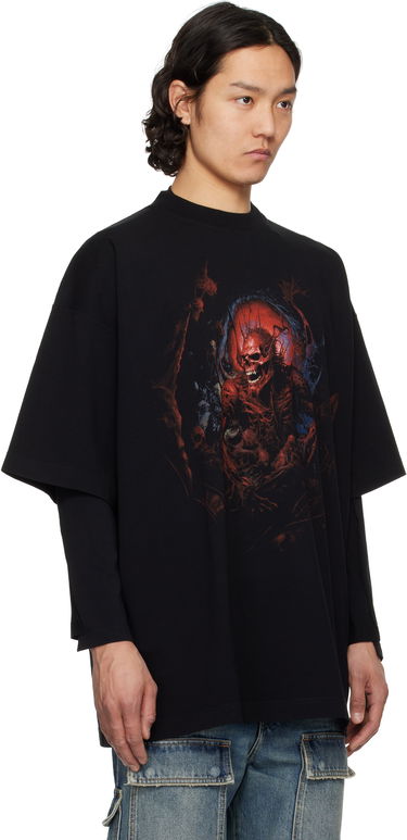 Tričko VETEMENTS Vetements Death Metal Oversized T-Shirt Čierna | UA66TR640BR, 1