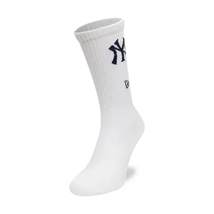 Ponožky New Era New Era MLB Icon Crew NY Yankees Socks Biela | 60595123, 1