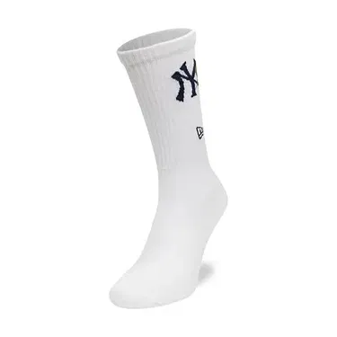 Ponožky New Era New Era MLB Icon Crew NY Yankees Socks Biela | 60595123, 1