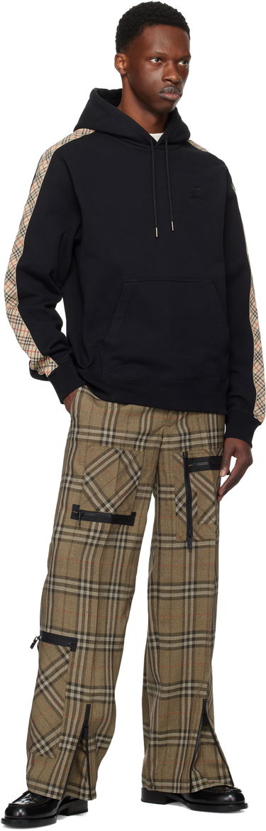 Mikina Burberry Burberry Check Tape Hoodie Čierna | 8110789, 3