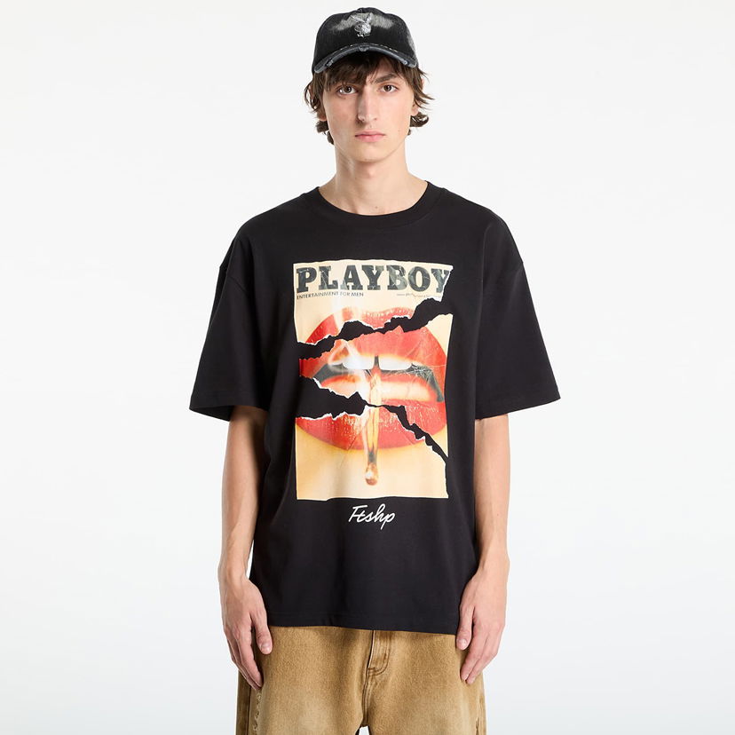 Tričko Footshop Playboy x FTSHP Cover Tee 2013/11 UNISEX Black Čierna | FTSHP_524
