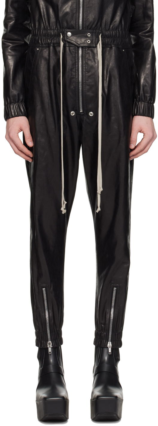 Overal Rick Owens Rick Owens Luxor Leather Jumpsuit Čierna | RU01D3564 LSU, 0