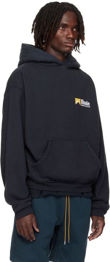 Mikina Rhude Rhude International Racing Logo Hoodie Čierna | RHPF25HO07012, 1
