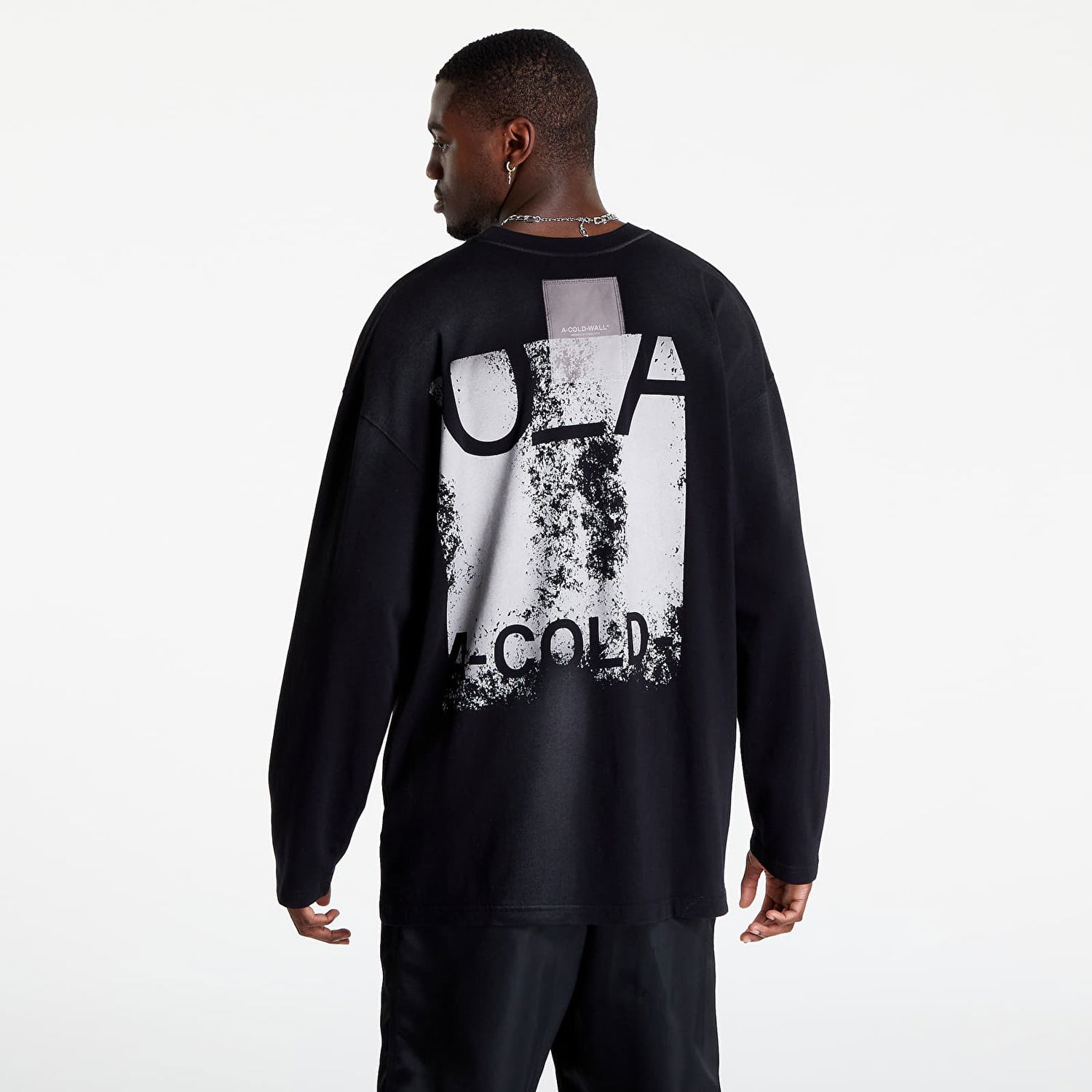 Mikina A-COLD-WALL* Test Print LS T-Shirt Čierna | ACWMTS094 Black, 0