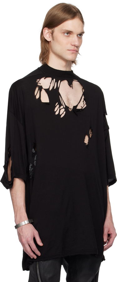 Tričko Rick Owens Rick Owens DRKSHDW Hollywood Tommy Distressed T-Shirt Biela | DU01E3259 BHDSD, 4