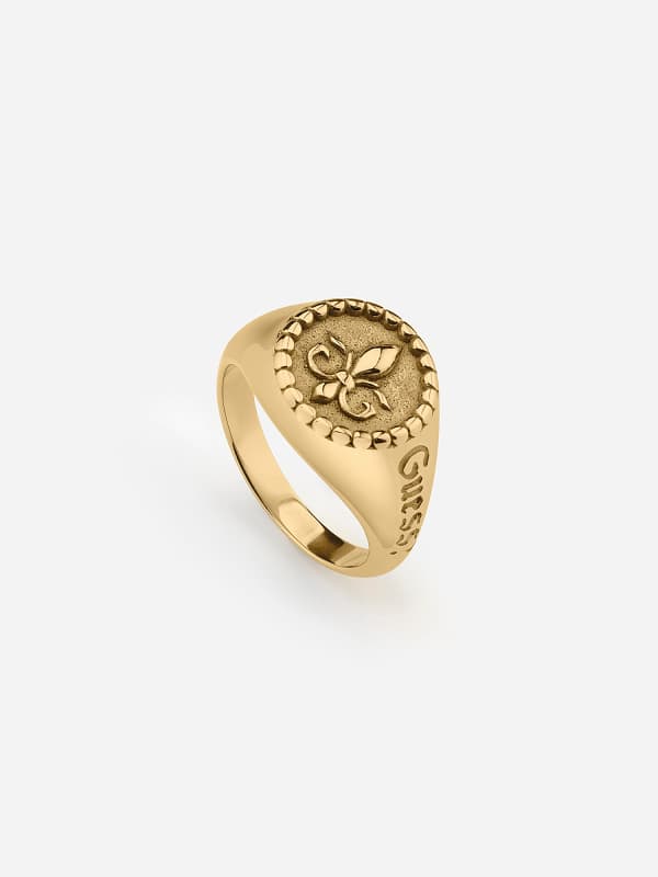 Prsteň GUESS "Knight Flower” Ring Metalická | JUMR01322JW, 0