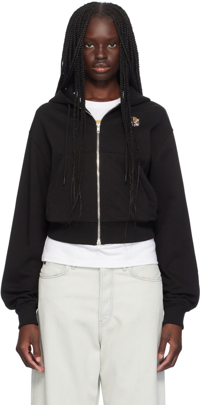 Mikina KENZO Black Paris Lucky Tiger Hoodie Čierna | FE52SW1474MF, 0