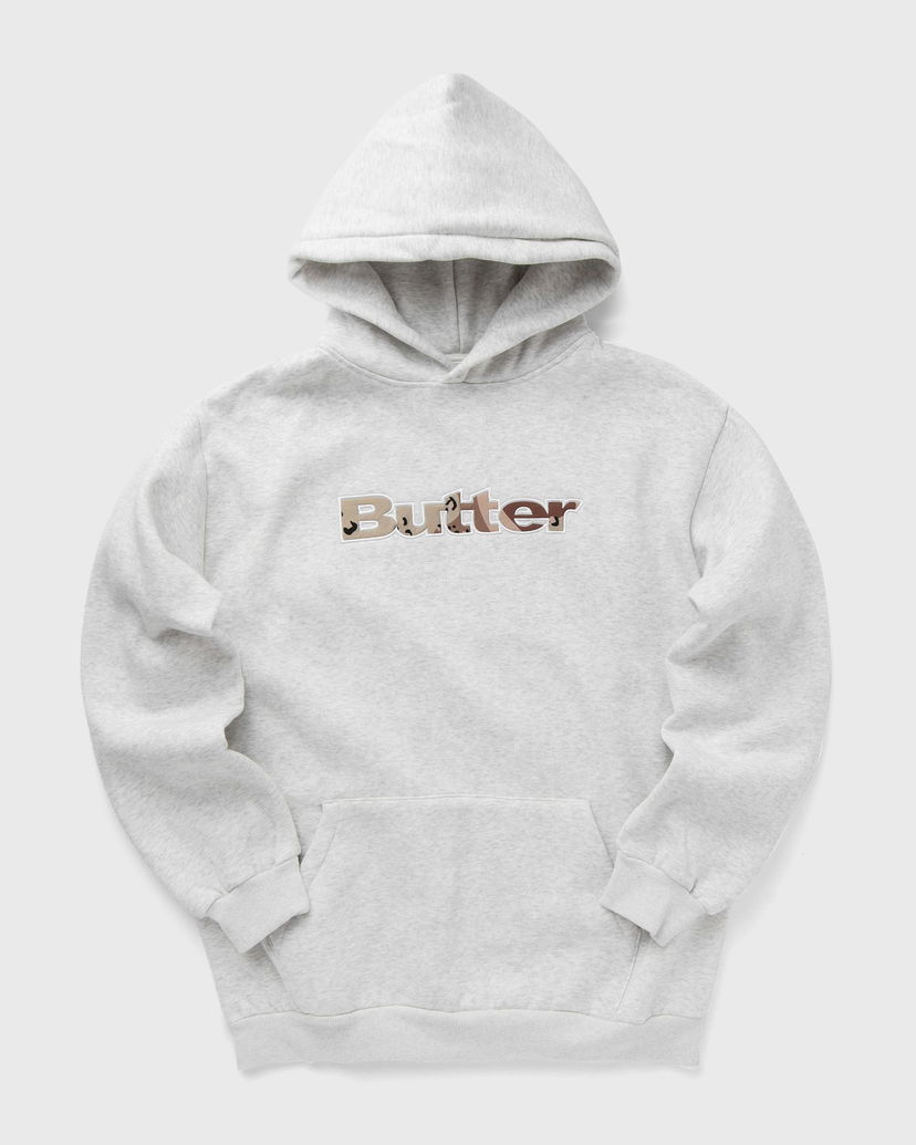 Mikina Butter Goods Logo Camo Applique Pullover Hood Šedá | P18276