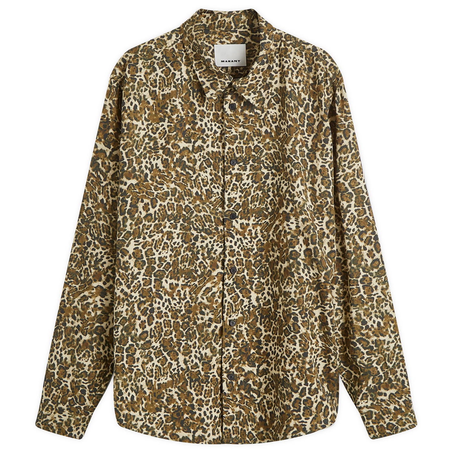 Košeľa ISABEL MARANT Long Sleeve Shirt Cybilio Print Hnedá | 24HCH0124HB-B4I03H-99LE, 0