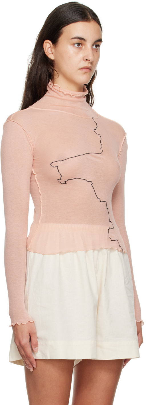 Tričko Baserange Turtleneck Long Sleeve Top Ružová | TOGET-CG-WI23, 1