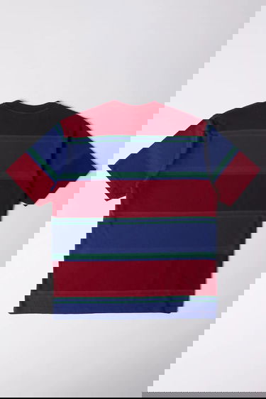Tričko By Parra Striped T-Shirt Červená | 53320, 4