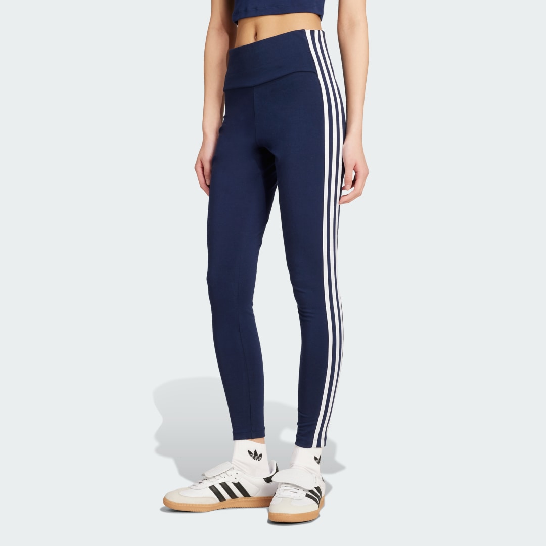Legíny adidas Performance Adicolor 3-Stripes Leggings Navy | JX5241, 0