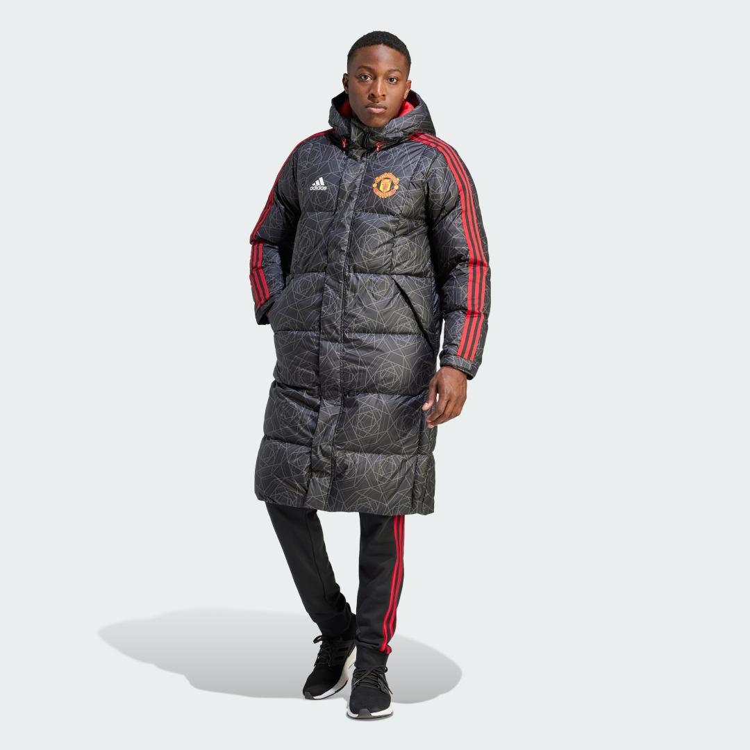 Bunda adidas Originals Manchester United DNA Down Čierna | IA8535, 1
