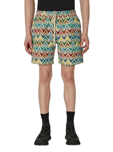 Šortky Pleasures Basket Woven Shorts Rôznofarebný | P23SP047 KHAKI