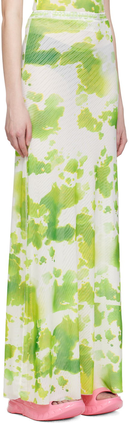 Sukňa Ottolinger Ottolinger Exclusive Tie-Dye Maxi Skirt Zelené | 101317, 1