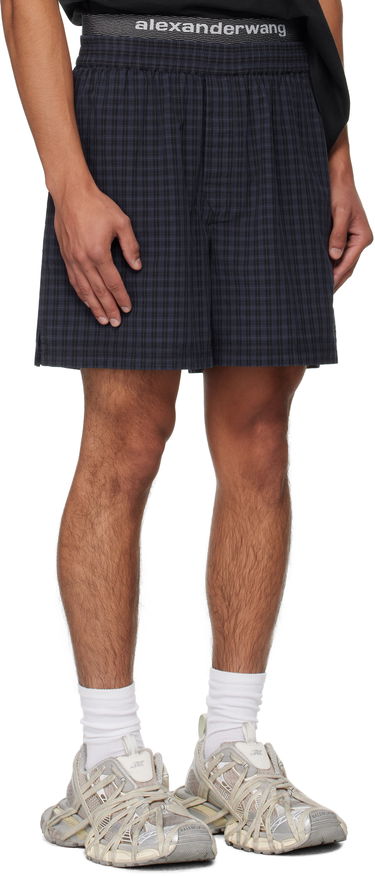 Šortky Alexander Wang Alexander Wang Graphic Shorts Navy | 6WC3254099, 1