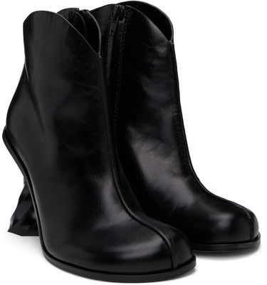 Oblečenie JW Anderson JW Anderson Twisted Heel Ankle Boots Čierna | ANW43211A, 3