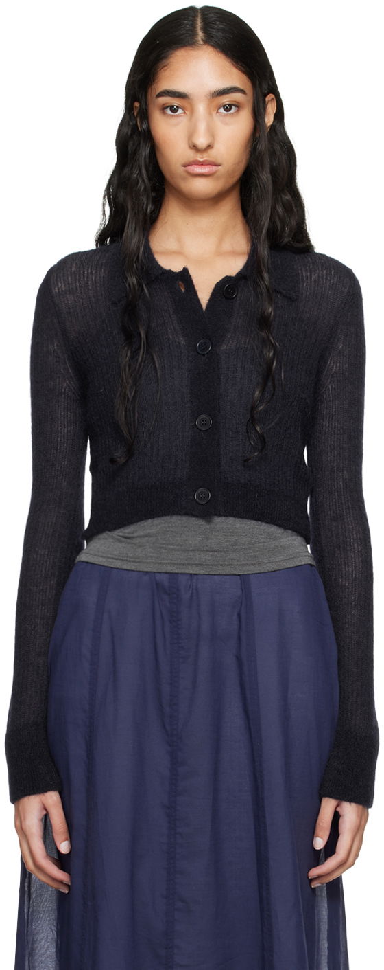 Sveter Cecilie Bahnsen Cecilie Bahnsen Jacqueline Cropped Cardigan Čierna | 2.24KNI52004 JAQUELINE CARDIGAN, 0