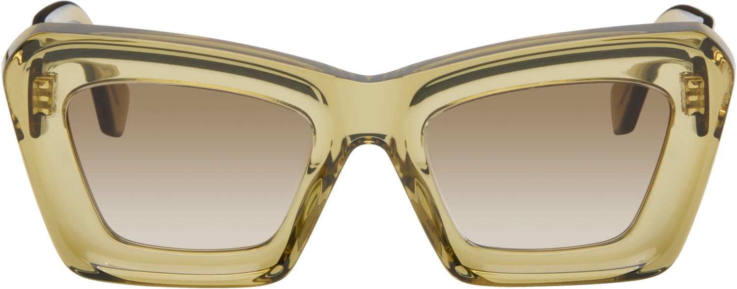 Slnečné okuliare Loewe Anagram Squared Cat-Eye Sunglasses Žltá | LW40145I@5296F 840126865851, 0