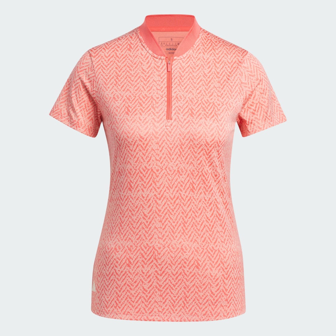 Short Sleeve Jacquard Golf Polo