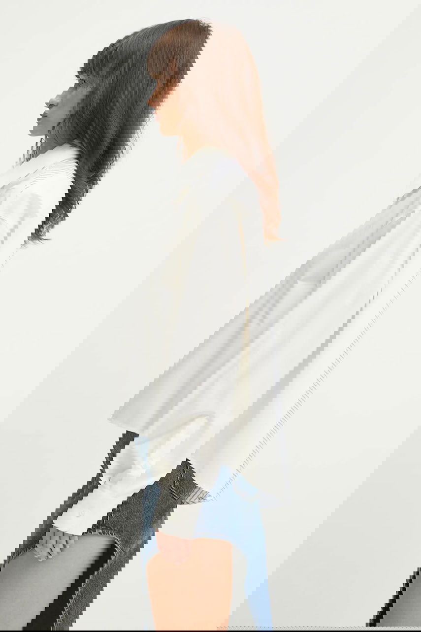 Košeľa Maison Margiela Cotton Relaxed Cropped Classic Collar Shirt Biela | S52DT0042, 1