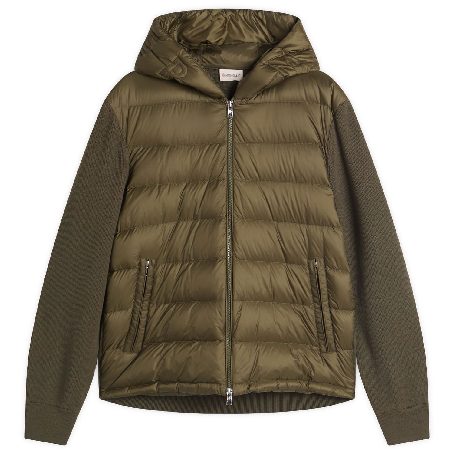 Bunda Moncler Hybrid Zip-Through Hooded Jacket, Size Large Zelené | 9B000-06-M1131-825, 0