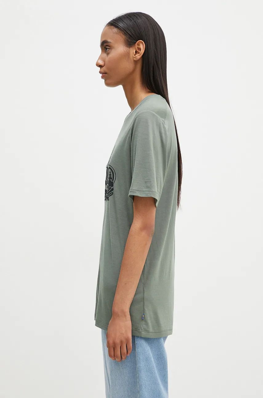 Tričko FJÄLLRÄVEN T-Shirt With Print Zelené | F84117.614, 1