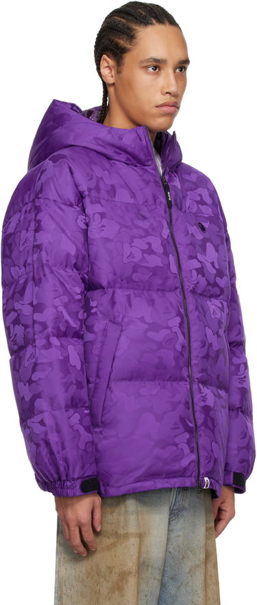 Prešívaná bunda BAPE A Bathing Ape Camo Jacquard Down Jacket Fialová | 001DNK801001M, 1