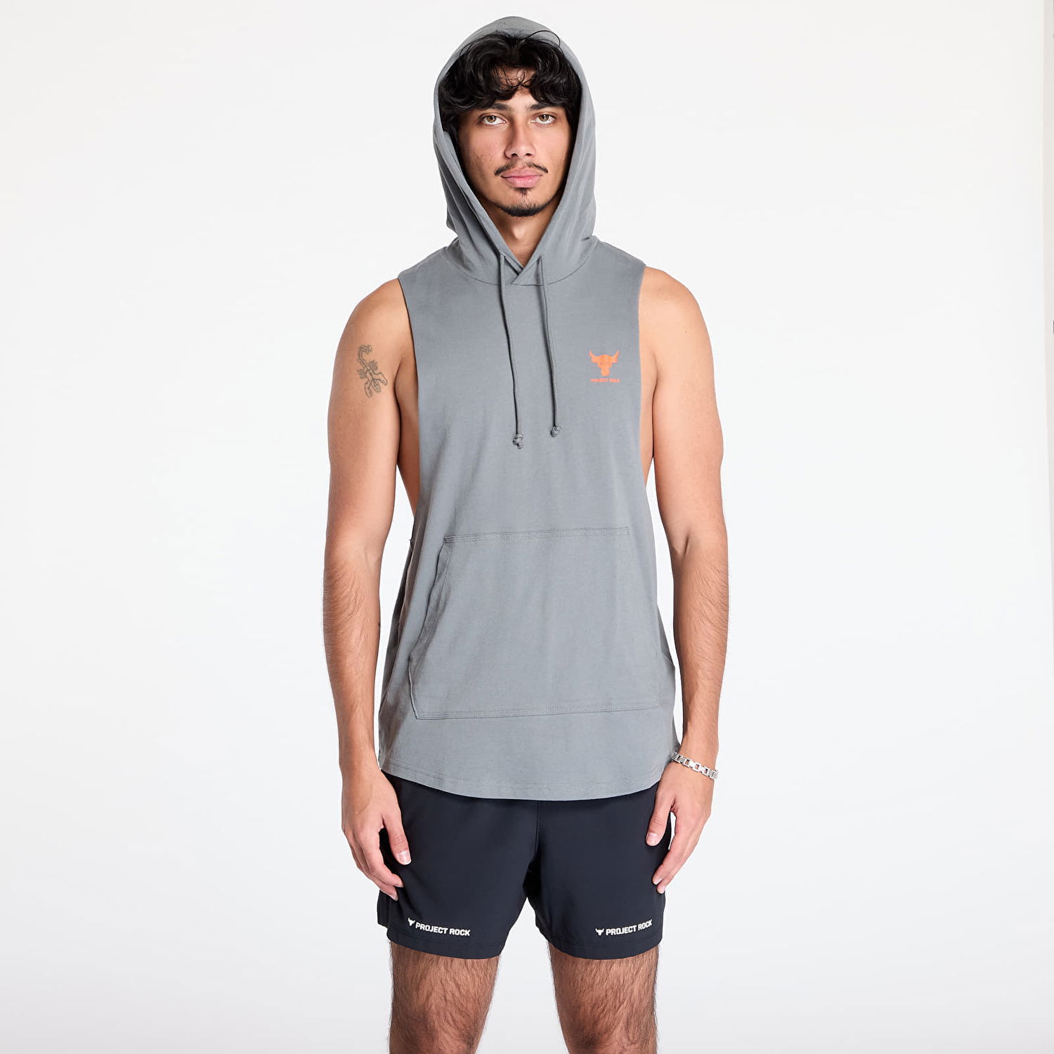 Oblečenie a doplnky Under Armour Project Rock SL HD Payoff Clay Green/ Team Orange L Šedá | 1387796-709, 0